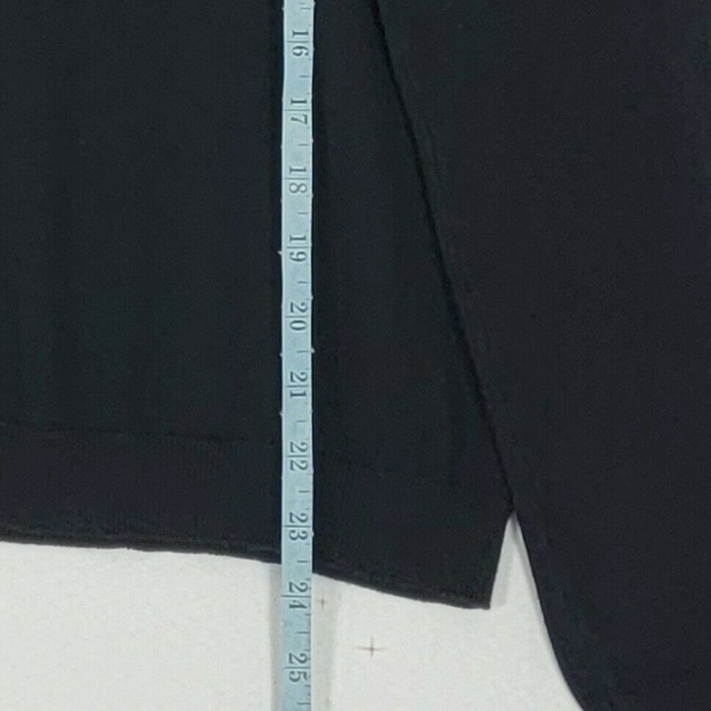 Ultra Flirt Knit Sweater Long Sleeve NOPE Funny Emoji Black - Picture 7 of 11